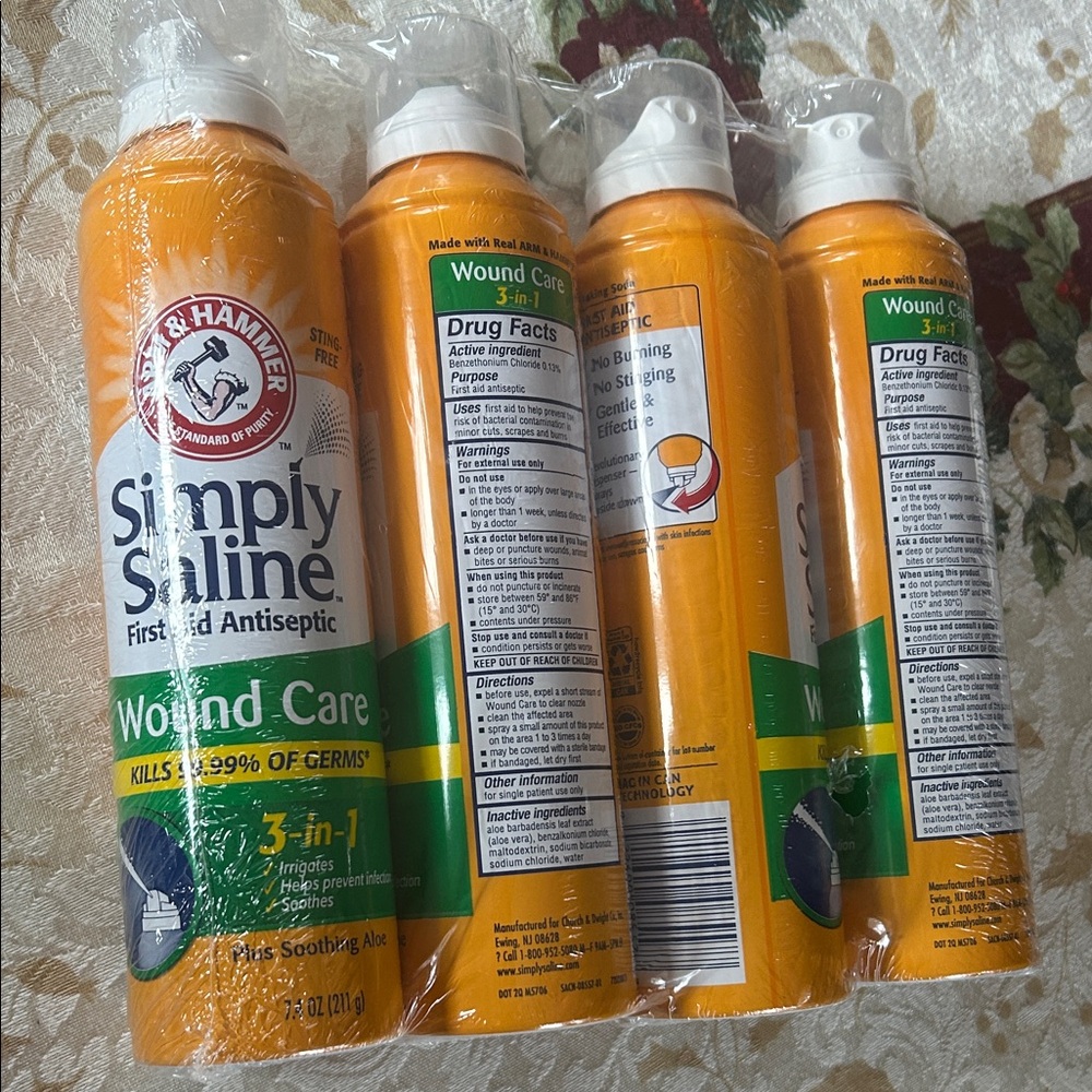 Arm & Hammer Simply Saline Wound Care Spray (4pack)
